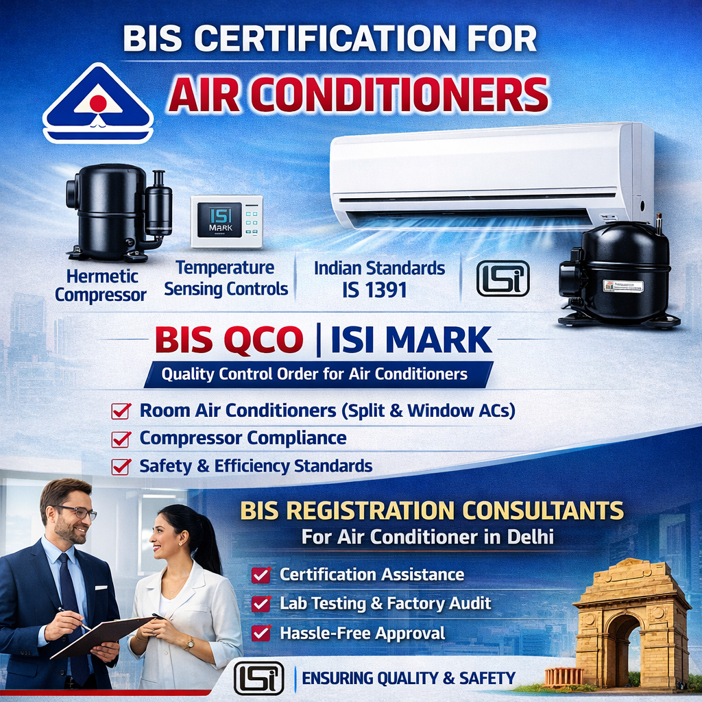 BIS Certification for Air Conditioners in India