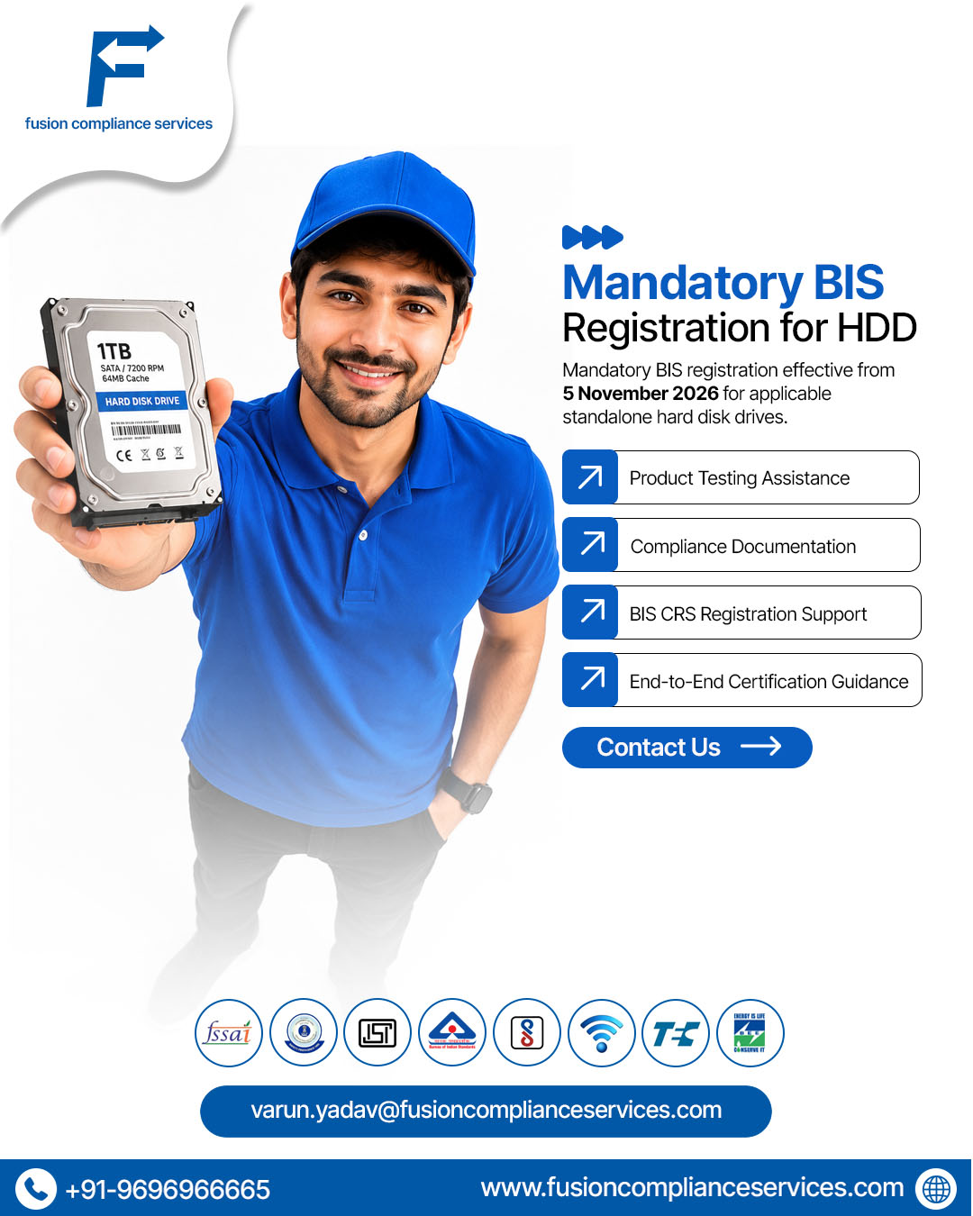 BIS Registration for USB External Hard Disk Drive